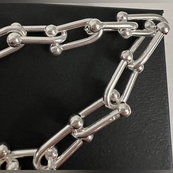 MIA Fiore Sterling Silver Plated Bronze U Link Italy Bracelet New - Picture 12 of 16